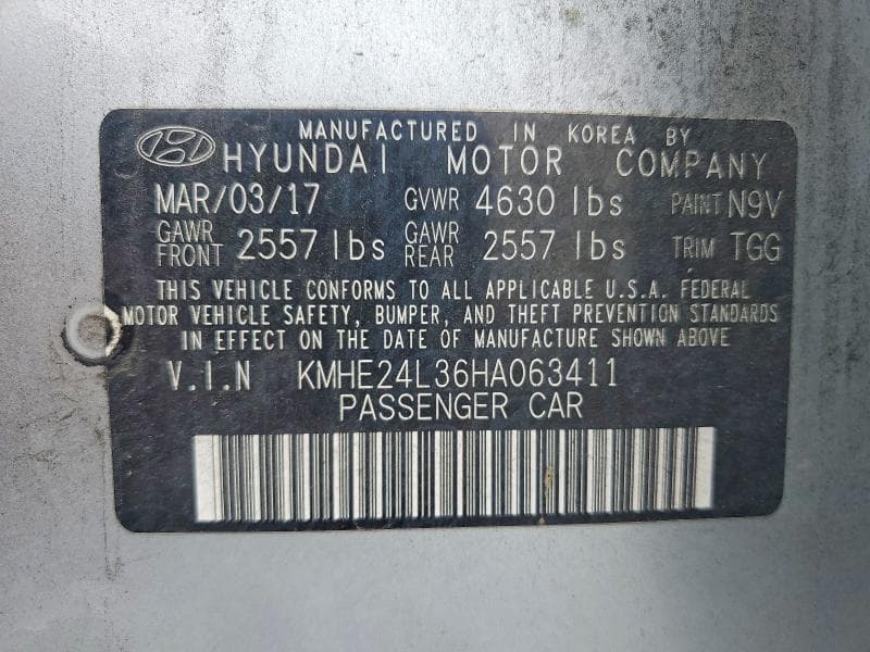 2017 HYUNDAI SONATA HYBRID SE 12
