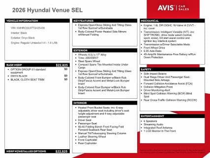 2026 HYUNDAI VENUE SEL 12