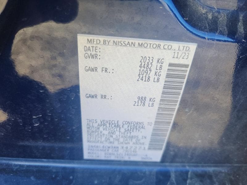 2024 NISSAN ALTIMA 2.5 SR 2.5 SR 13