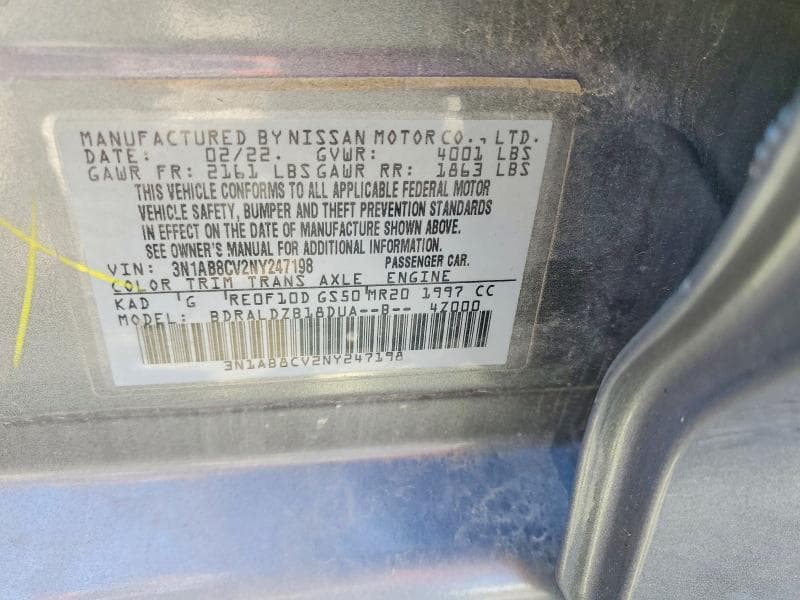 2022 NISSAN SENTRA SV 12