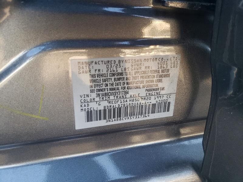 2025 NISSAN SENTRA SV 12