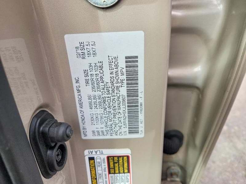 2018 HONDA CR-V EX EX 13