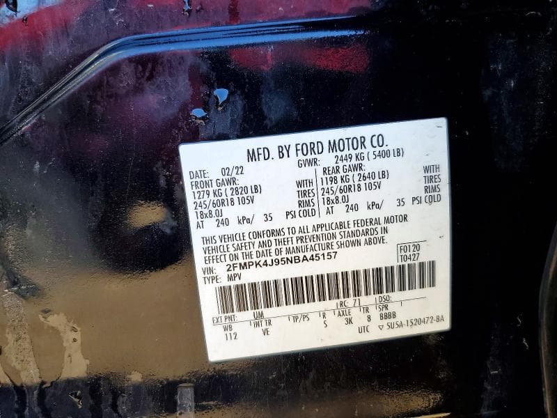 2022 FORD EDGE SEL 12