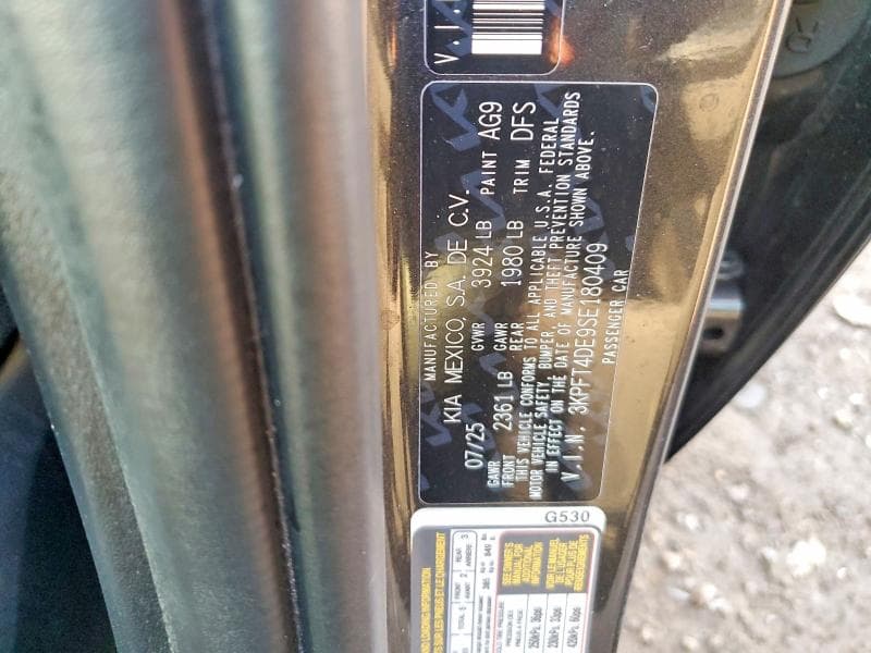 2025 KIA K4 LX LX 12