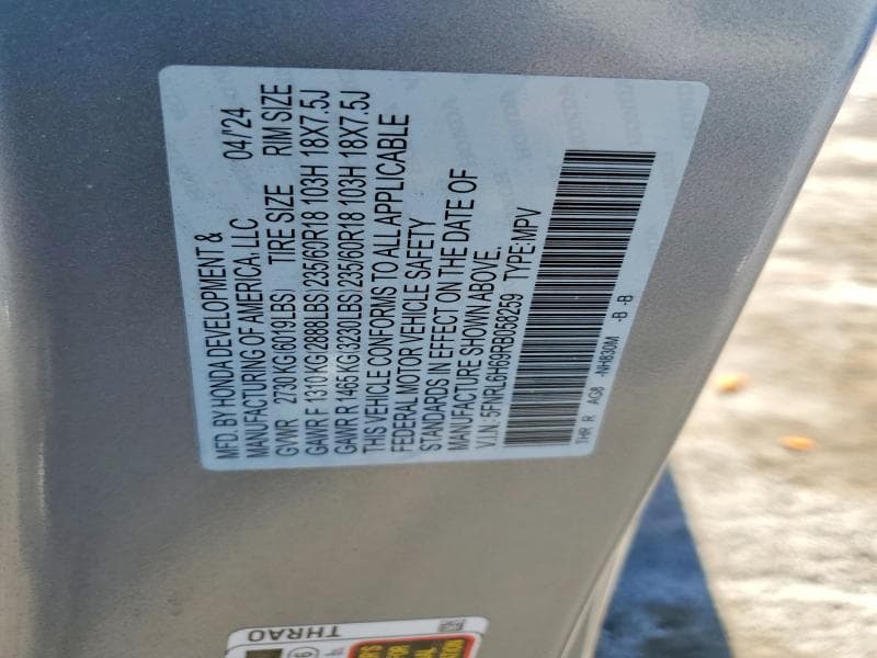 2024 HONDA ODYSSEY EXL 14