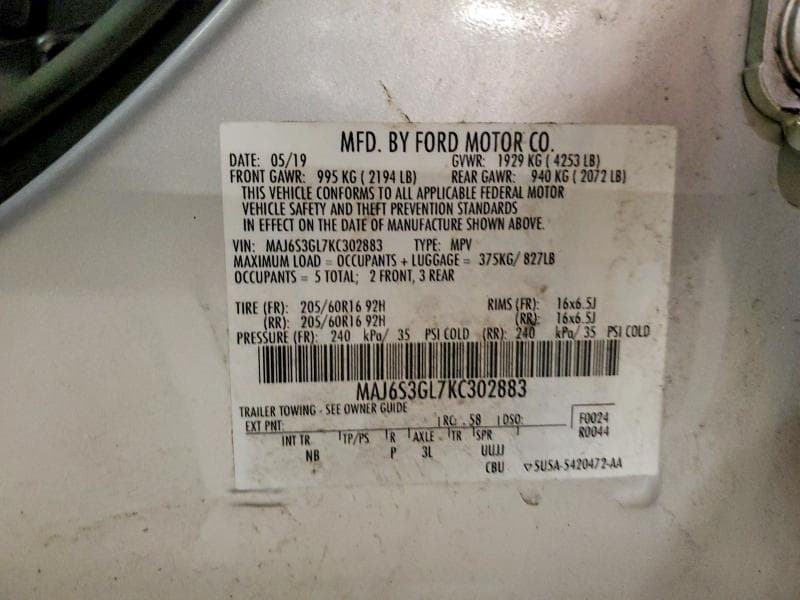 2019 FORD ECOSPORT SE SE 13