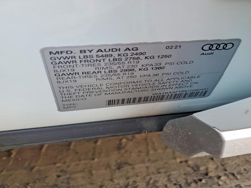 2021 AUDI Q5 PREMIUM PLUS PREMIUM PLUS 12