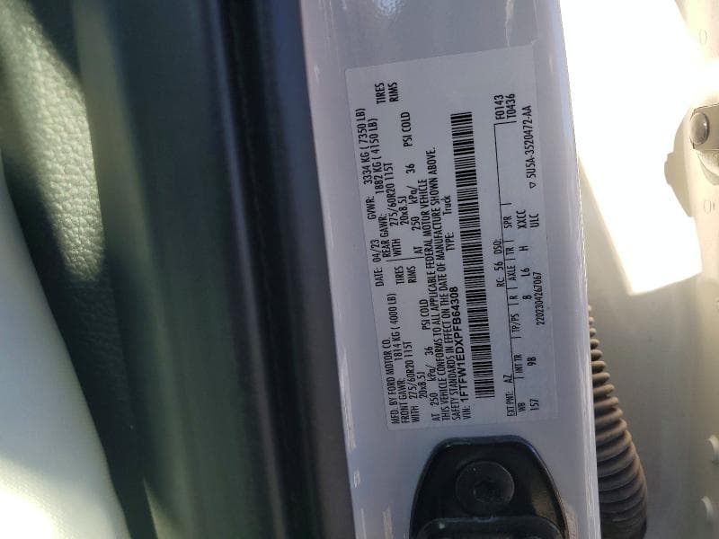 2023 FORD F150 SUPERCREW 12