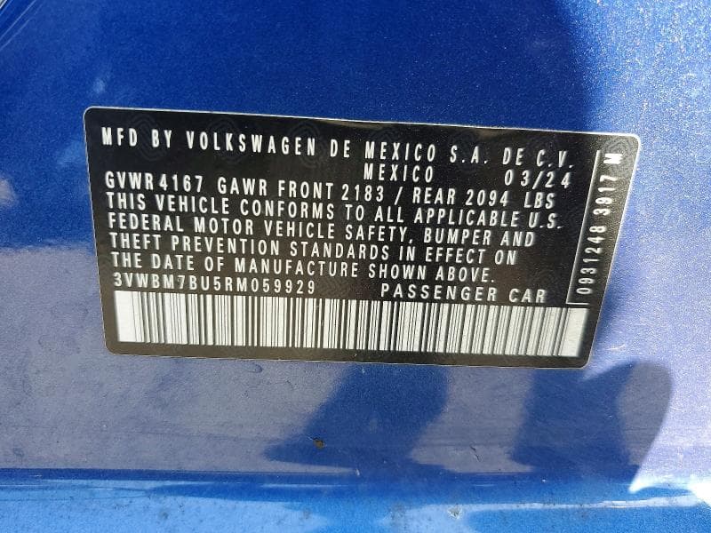 2024 VOLKSWAGEN JETTA SPORT 12