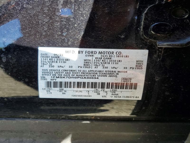 2023 FORD EXPLORER XLT 14