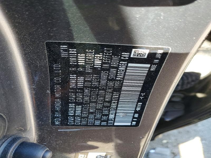 2017 HONDA ACCORD HYBRID EXL HYBRID EXL 12