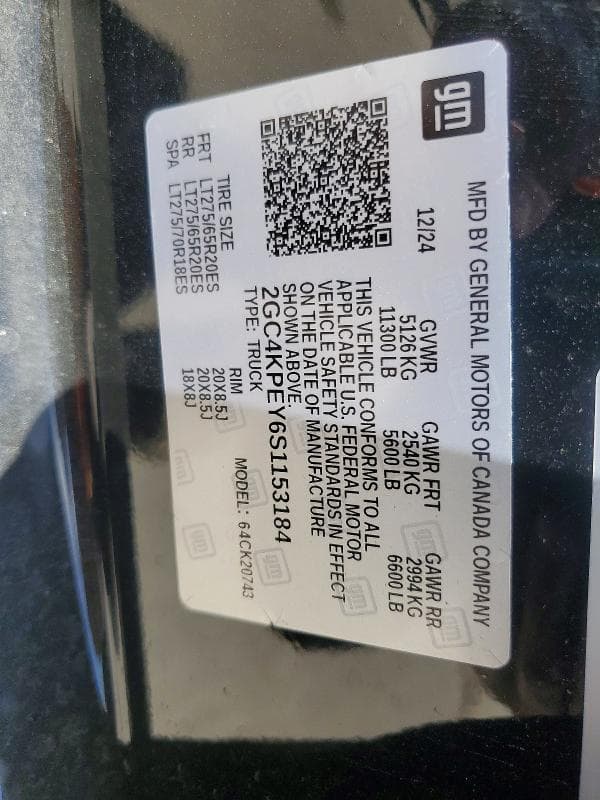 2025 CHEVROLET SILVERADO K2500 HEAVY DUTY LTZ K2500 HEAVY DUTY LTZ 12