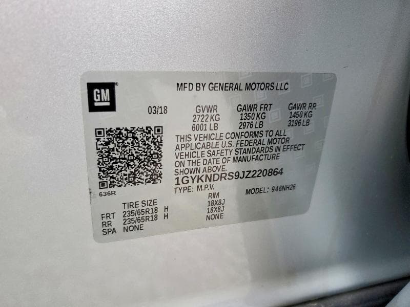 2018 CADILLAC XT5 LUXURY 14