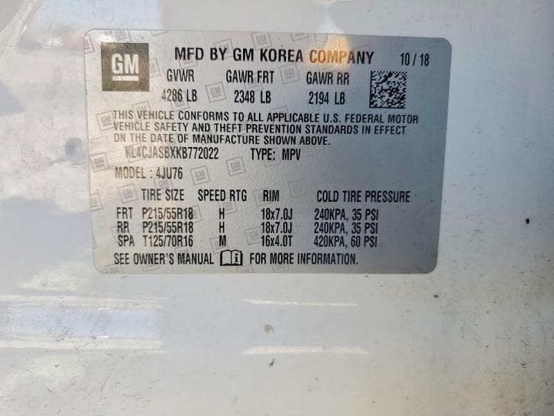 2019 BUICK ENCORE PREFERRED PREFERRED 13