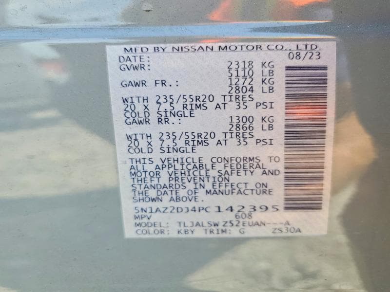 2023 NISSAN MURANO PLATINUM 13