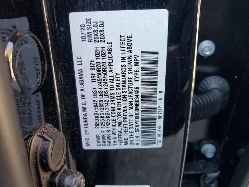 2021 HONDA PILOT ELITE 13