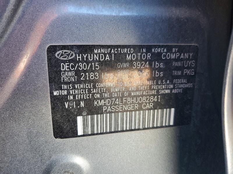 2017 HYUNDAI ELANTRA SE SE 12