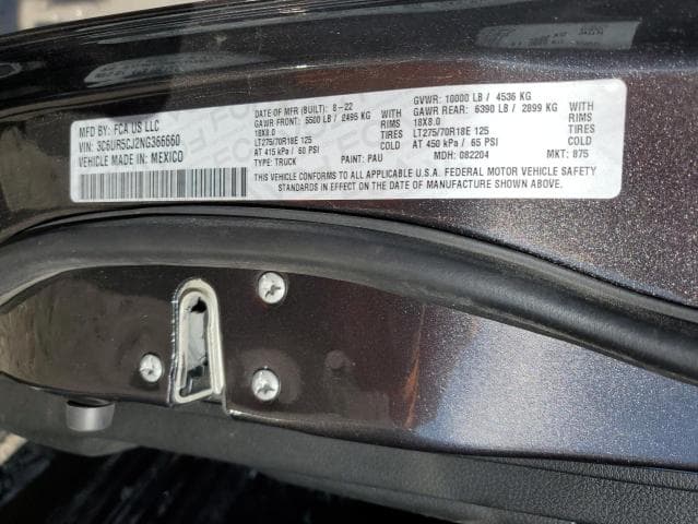 2022 RAM 2500 TRADESMAN TRADESMAN 12