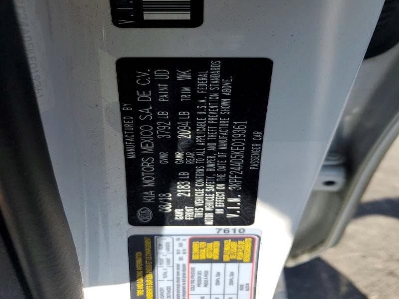 2019 KIA FORTE LXS 12