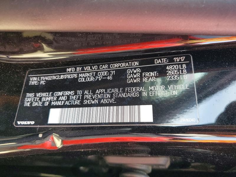 2018 VOLVO S60 INSCRIPTION INSCRIPTION 13