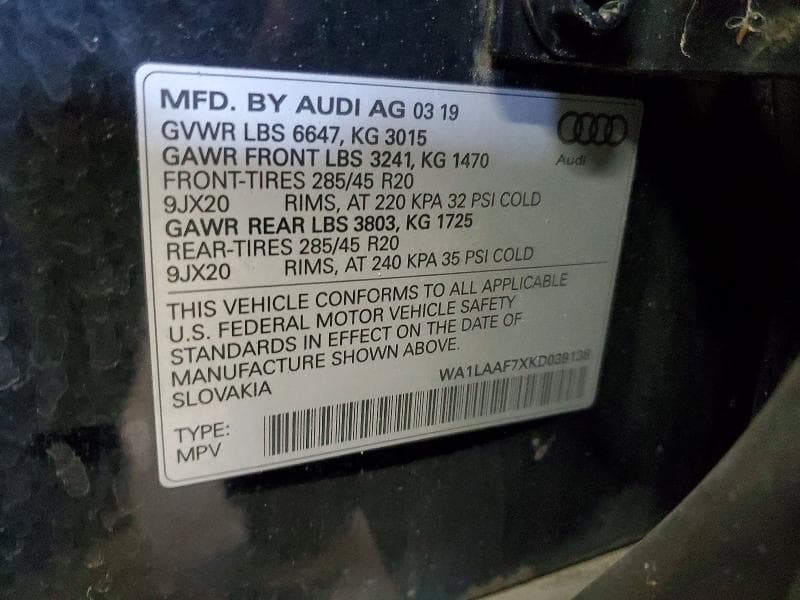 2019 AUDI Q7 PREMIUM PLUS PREMIUM PLUS 14