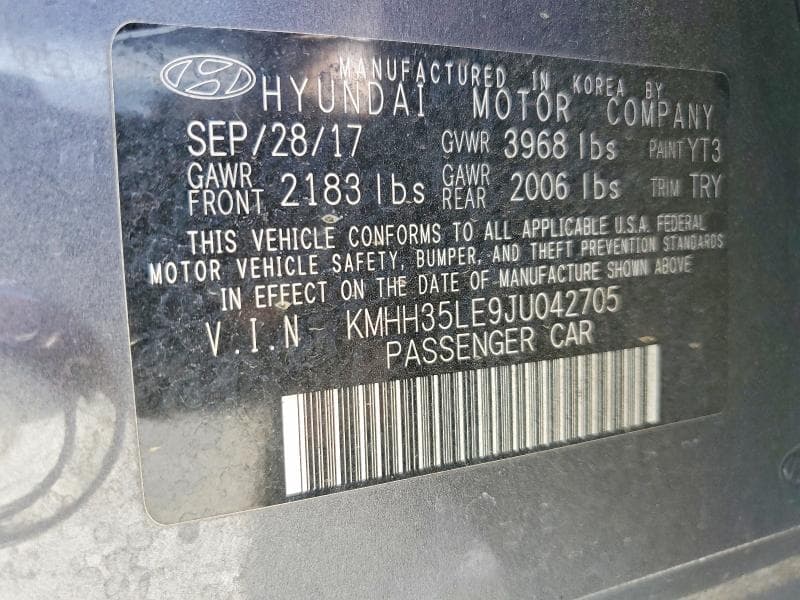 2018 HYUNDAI ELANTRA GT BASE 12