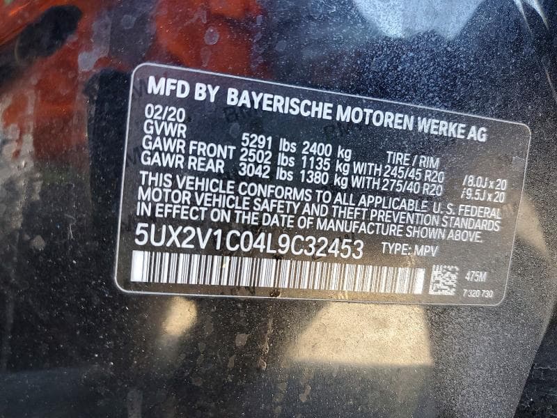 2020 BMW X4 XDRIVE30I XDRIVE30I 13