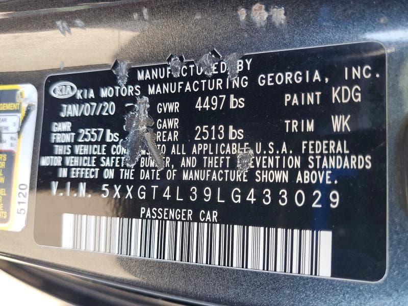 2020 KIA OPTIMA 12