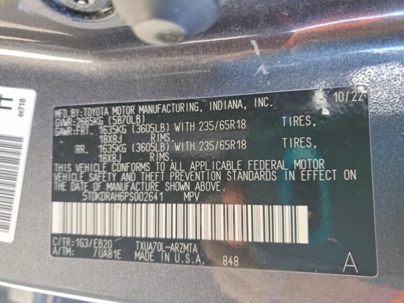 2023 TOYOTA HIGHLANDER XLE 13