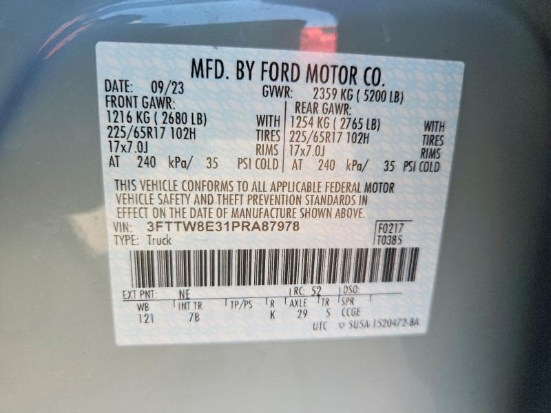 2023 FORD MAVERICK XL/XLT/LARIAT XL/XLT/LARIAT 13
