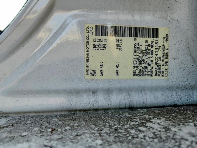 2016 NISSAN MAXIMA PLATINUM 13