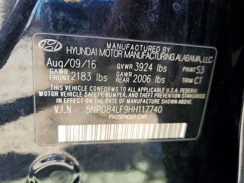 2017 HYUNDAI ELANTRA VALUE EDITION 13
