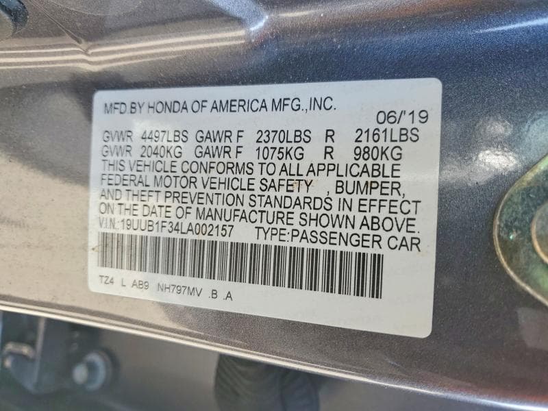 2020 ACURA TLX 12