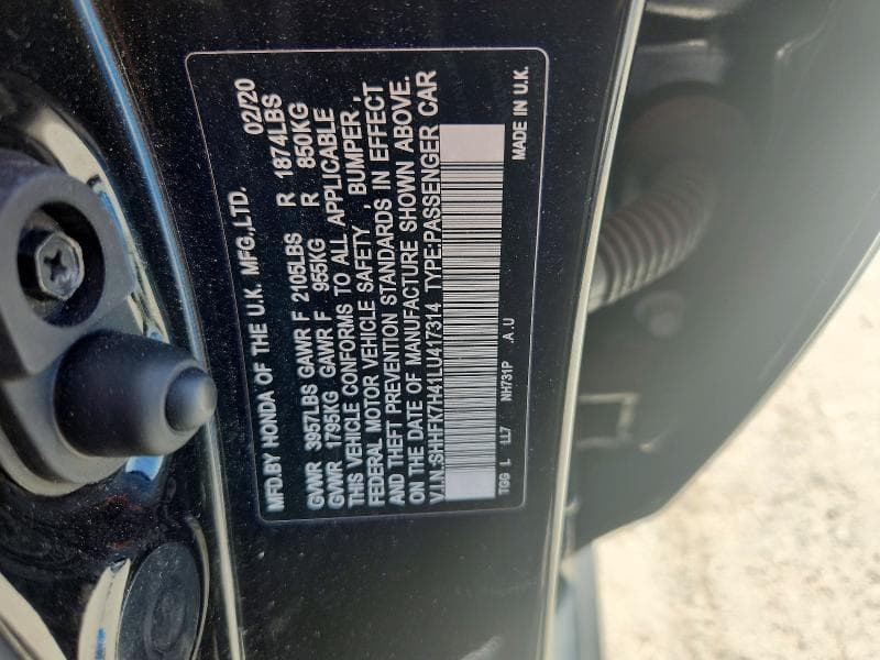 2020 HONDA CIVIC SPORT 12