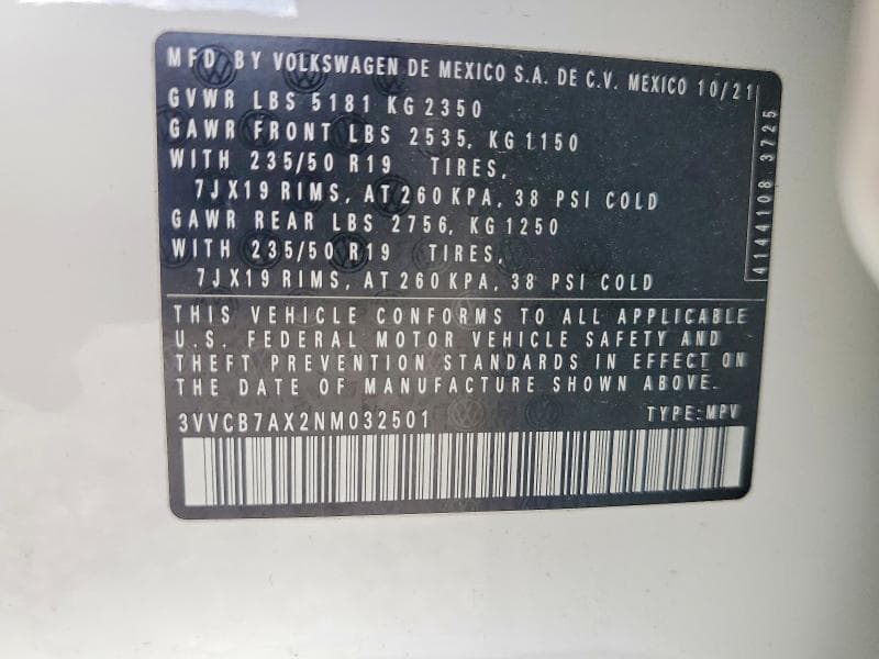 2022 VOLKSWAGEN TIGUAN SE R-LINE BLACK 13