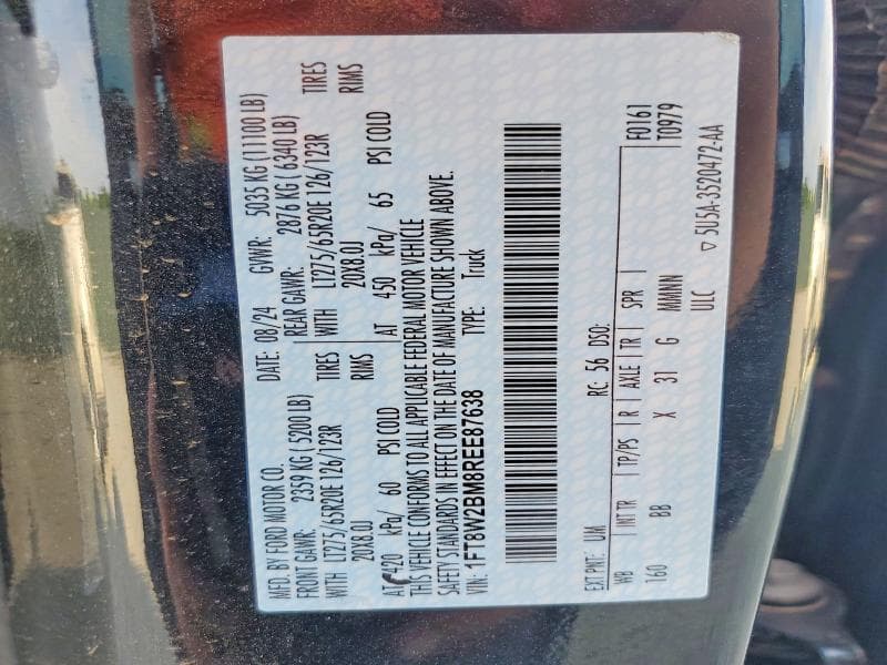2024 FORD F250 SUPER DUTY SUPER DUTY 13