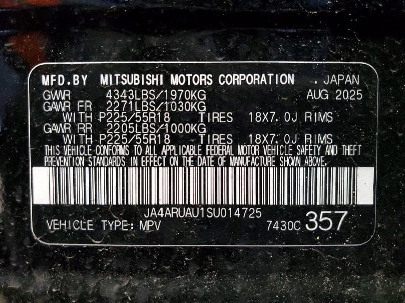 2025 MITSUBISHI OUTLANDER SPORT S 13