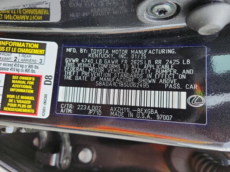 2025 LEXUS ES 300H BASE 13