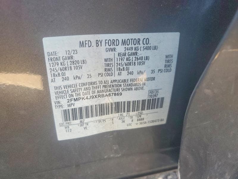 2024 FORD EDGE SEL 14
