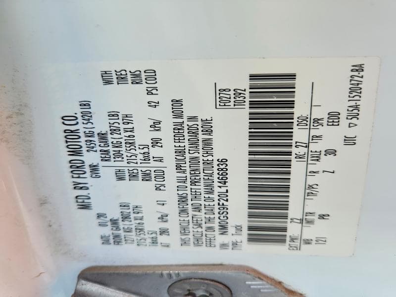 2020 FORD TRANSIT CONNECT XLT XLT 13