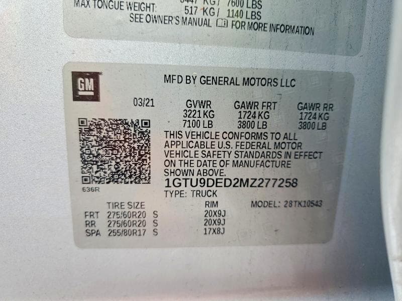 2021 GMC SIERRA K1500 SLT K1500 SLT 12