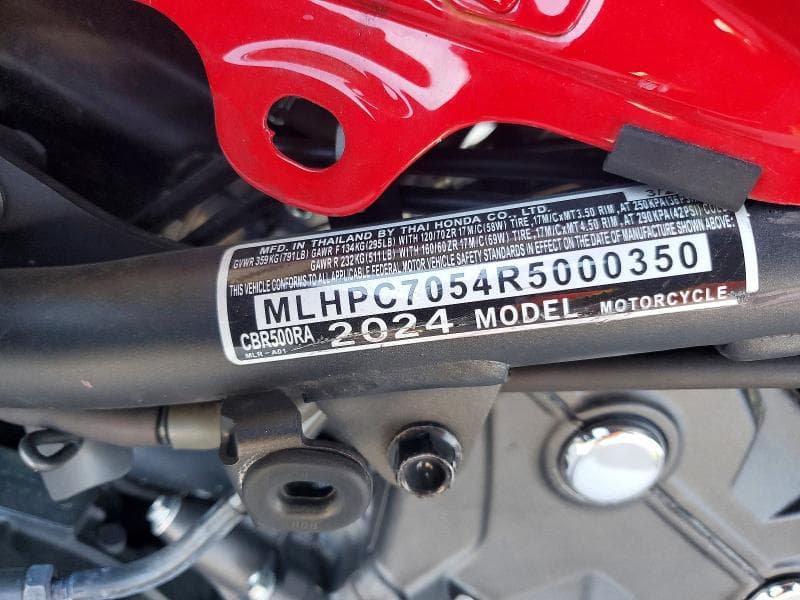 2024 HONDA CBR500 RA 9