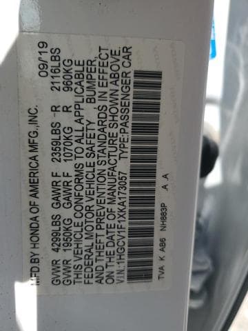 2019 HONDA ACCORD LX LX 13