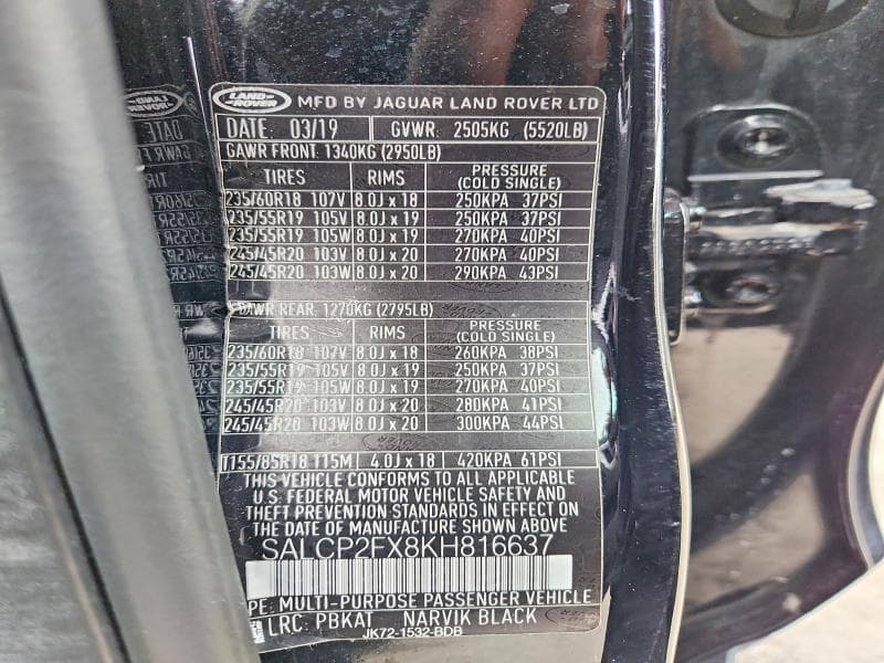 2019 LAND ROVER DISCOVERY SPORT SE SE 13