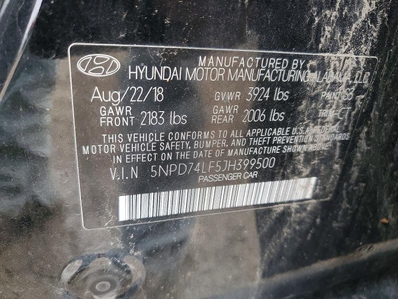2018 HYUNDAI ELANTRA SE SE 12