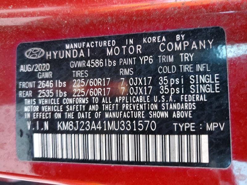 2021 HYUNDAI TUCSON SE 14