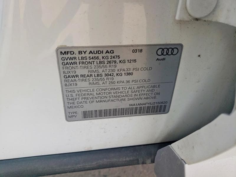 2018 AUDI Q5 PREMIUM PREMIUM 14