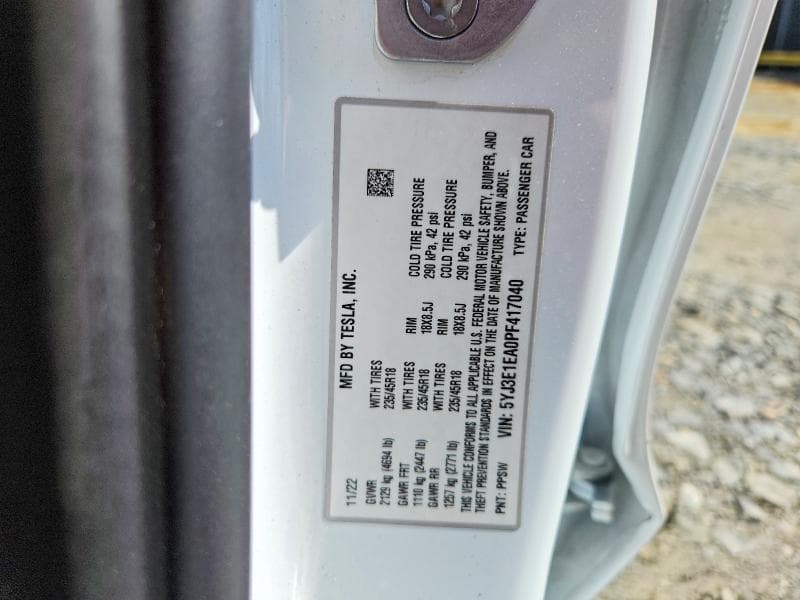 2023 TESLA MODEL 3 12