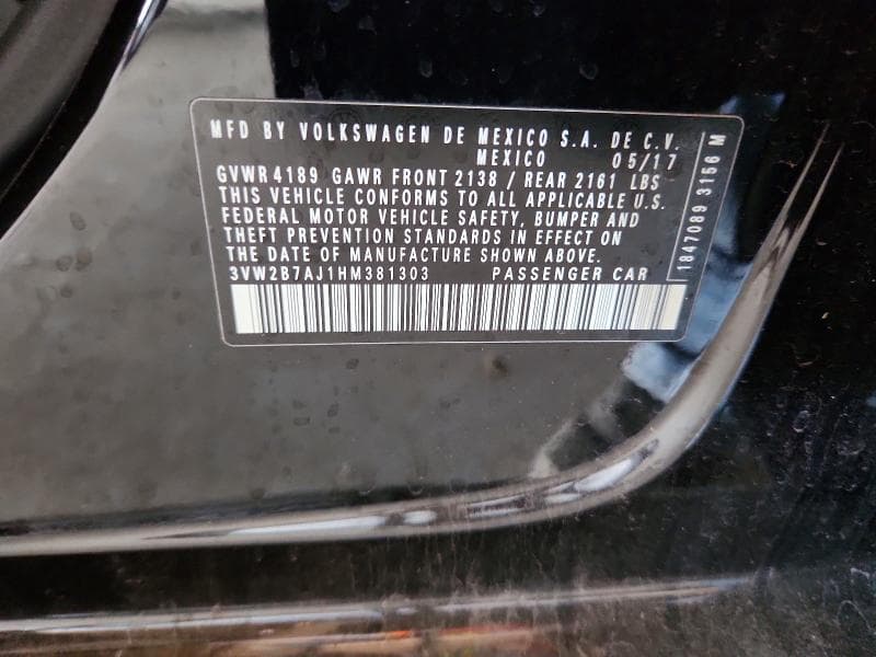 2017 VOLKSWAGEN JETTA S 12