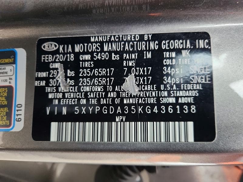 2019 KIA SORENTO LX LX 13
